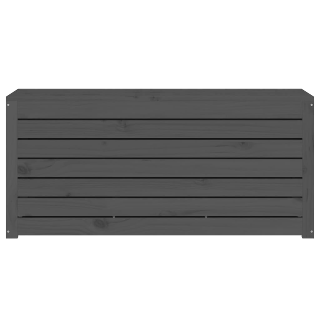 vidaXL Μπαούλο Κήπου Γκρι 101 x 50,5 x 46,5 εκ από Μασίφ Ξύλο Πεύκου