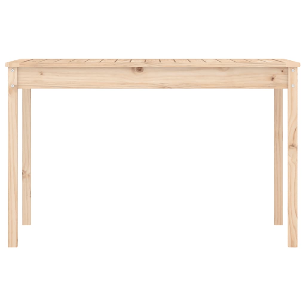 vidaXL Τραπέζι Κήπου 121 x 82,5 x 76 εκ. από Μασίφ Ξύλο Πεύκου