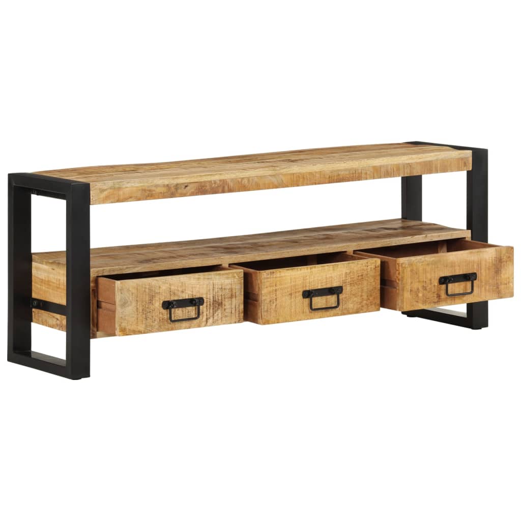 vidaXL Έπιπλο Τηλεόρασης 120 x 30 x 45 εκ. από Μασίφ Ξύλο Μάνγκο
