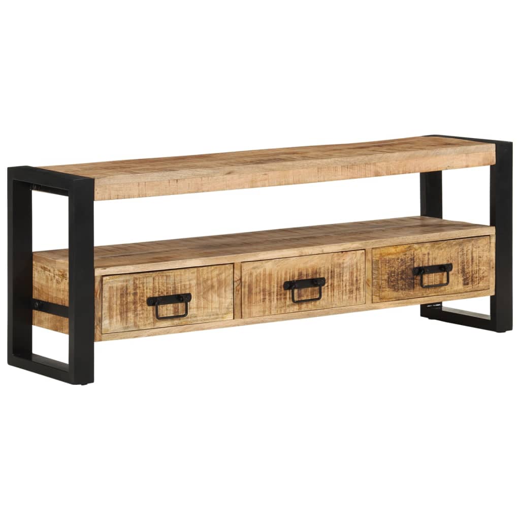 vidaXL Έπιπλο Τηλεόρασης 120 x 30 x 45 εκ. από Μασίφ Ξύλο Μάνγκο