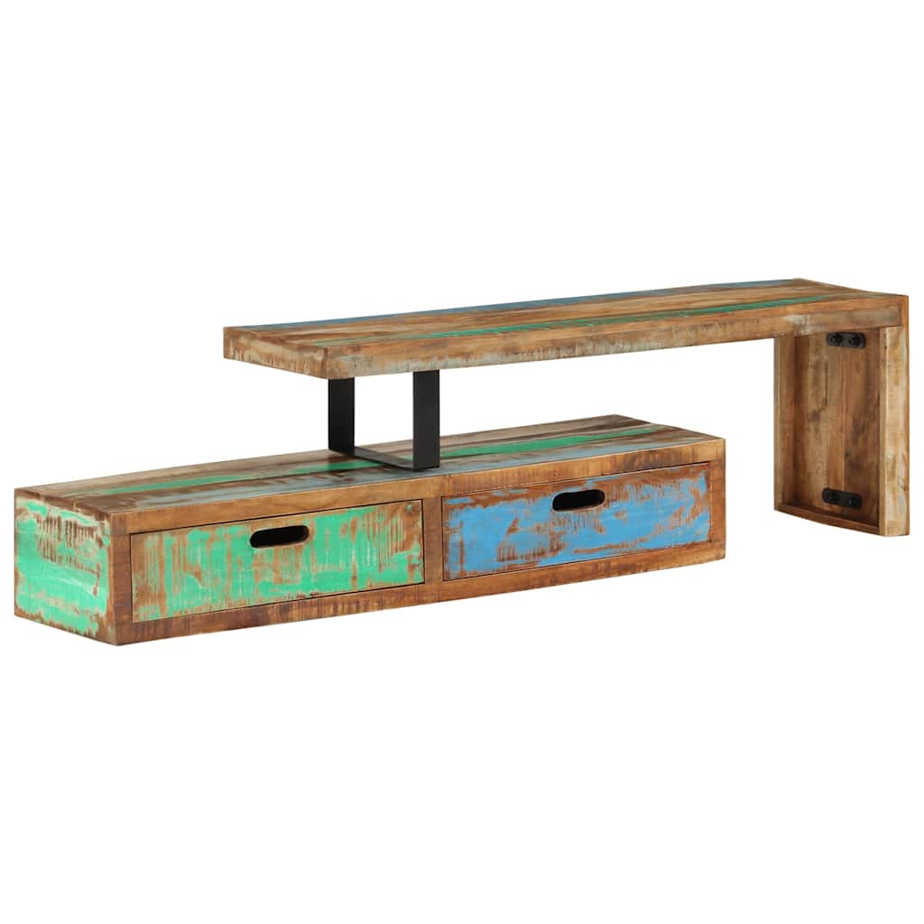 vidaXL Βάση Τηλεόρασης (118-200) x 30x40 εκ. από Μασίφ Ξύλο Ανακυκλωμένου Ξύλου