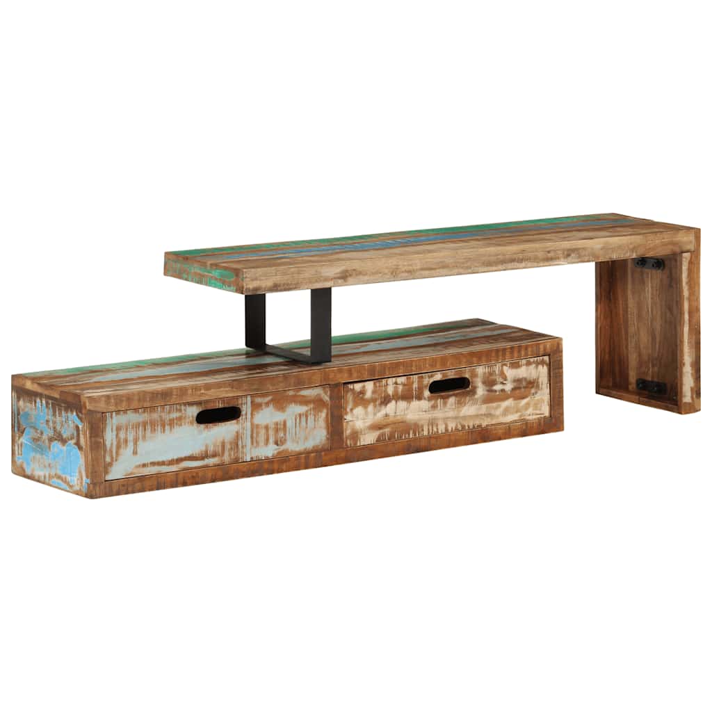 vidaXL Βάση Τηλεόρασης (118-200) x 30x40 εκ. από Μασίφ Ξύλο Ανακυκλωμένου Ξύλου