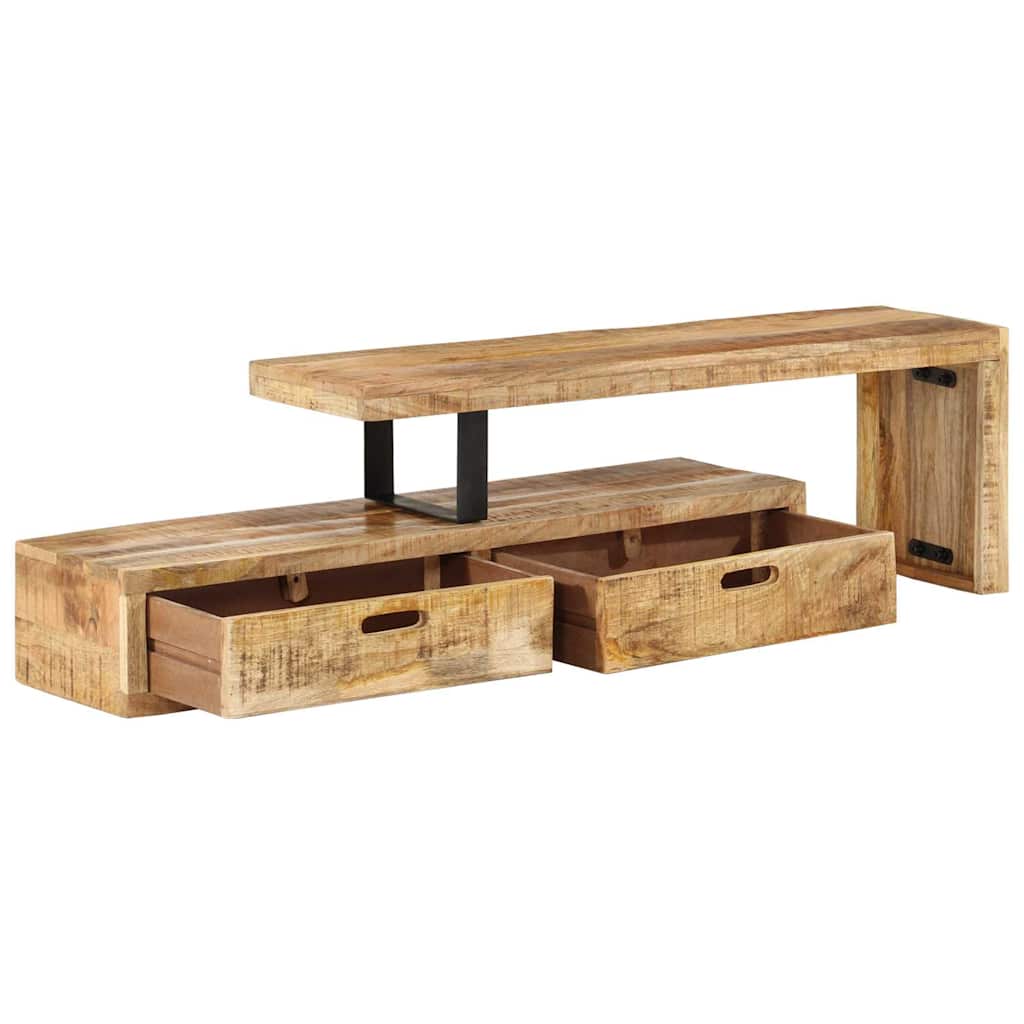 vidaXL Βάση Τηλεόρασης (118-200) x 30x40 εκ. από Μασίφ Ξύλο Μάνγκο