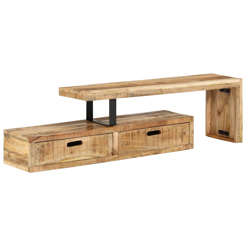 vidaXL Βάση Τηλεόρασης (118-200) x 30x40 εκ. από Μασίφ Ξύλο Μάνγκο