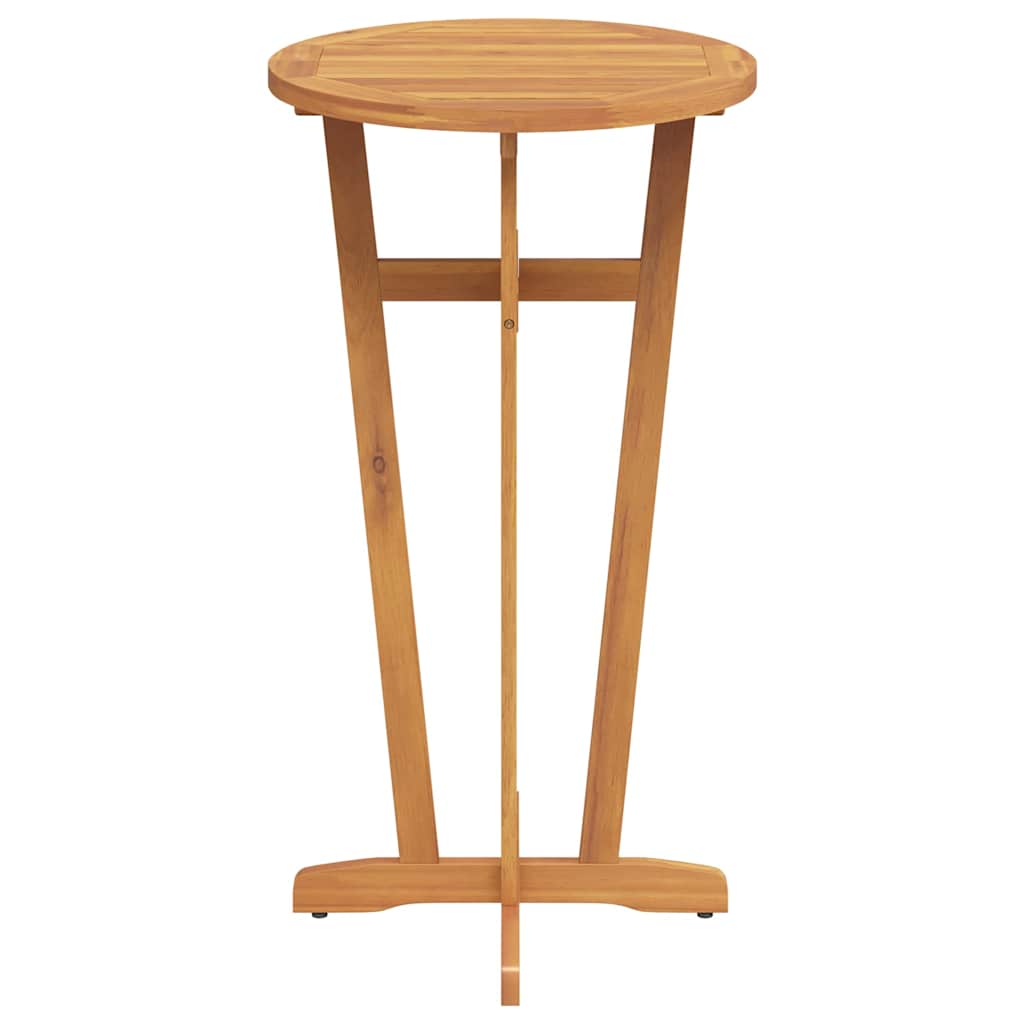 vidaXL Τραπέζι Μπαρ Κήπου Ø60x105 εκ. από Μασίφ Ξύλο Ακακίας