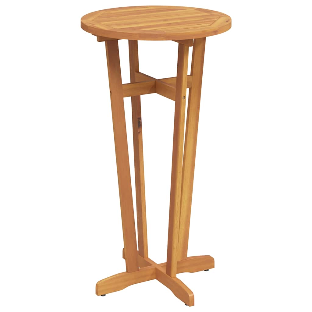 vidaXL Τραπέζι Μπαρ Κήπου Ø60x105 εκ. από Μασίφ Ξύλο Ακακίας