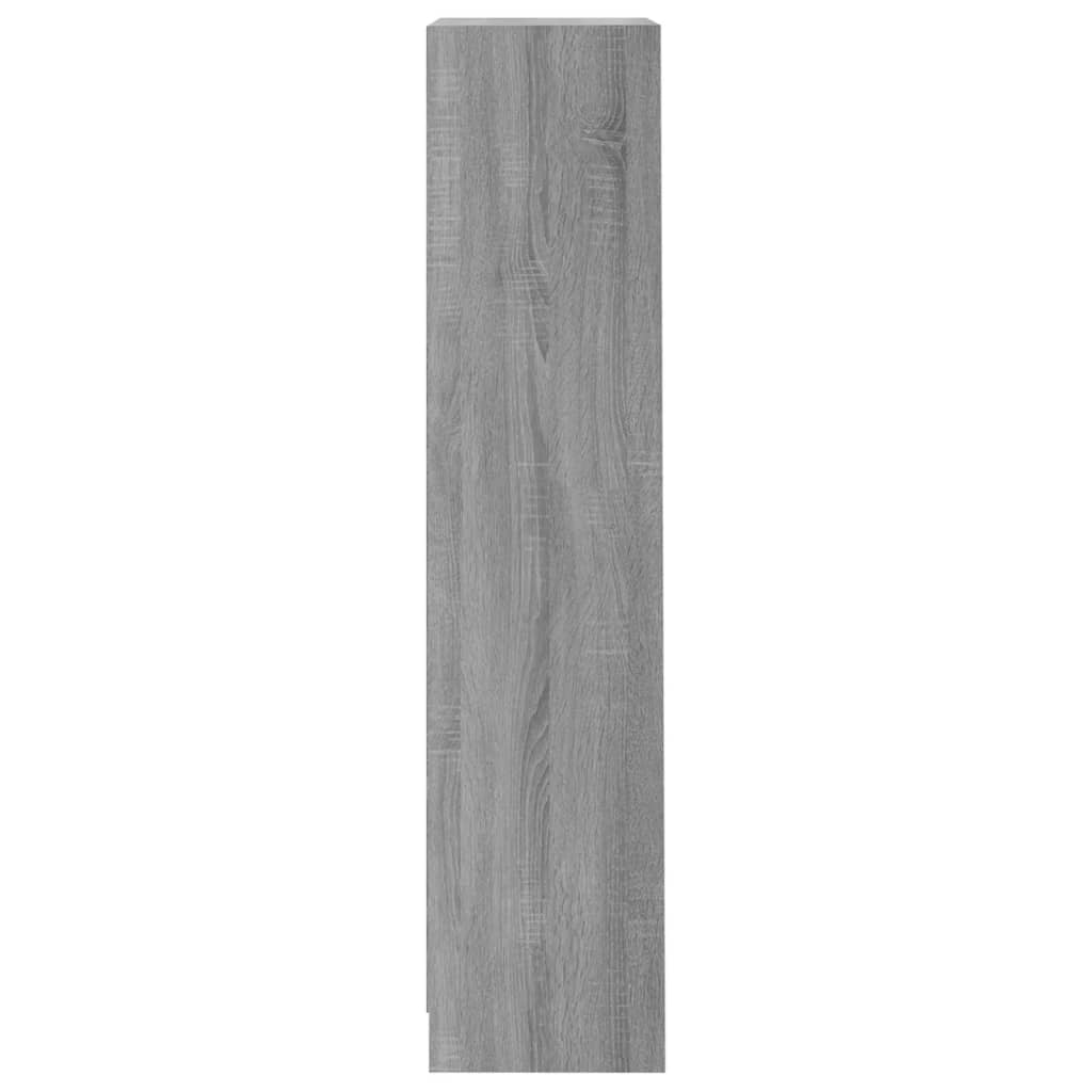 vidaXL Βιβλιοθήκη με 3 Ράφια Γκρι Sonoma 40x24x109 εκ. Επεξεργ. Ξύλο