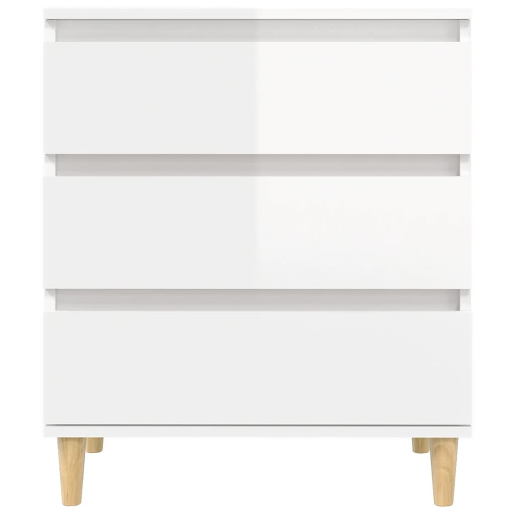 vidaXL Ντουλάπι Γυαλιστερό Λευκό 60x35x70 εκ. από Επεξεργασμένο Ξύλο