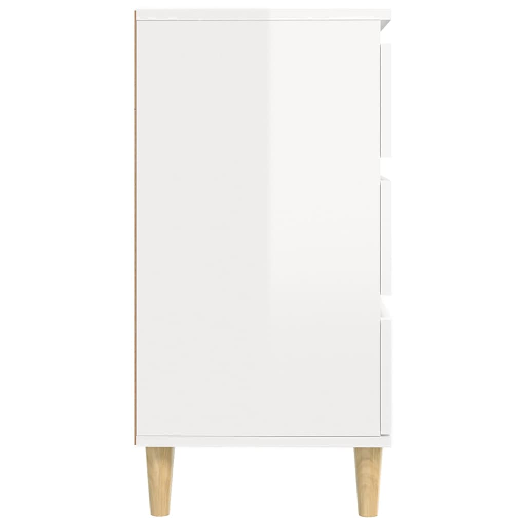 vidaXL Ντουλάπι Γυαλιστερό Λευκό 60x35x70 εκ. από Επεξεργασμένο Ξύλο