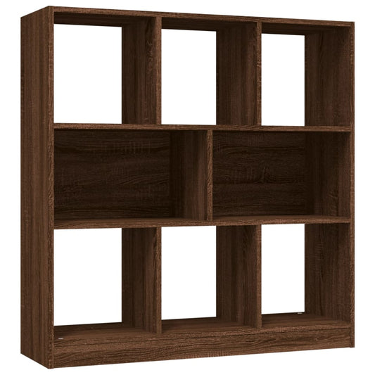 vidaXL Βιβλιοθήκη Καφέ Δρυς 97,5 x 29,5 x 100 εκ. Επεξεργασμένο Ξύλο