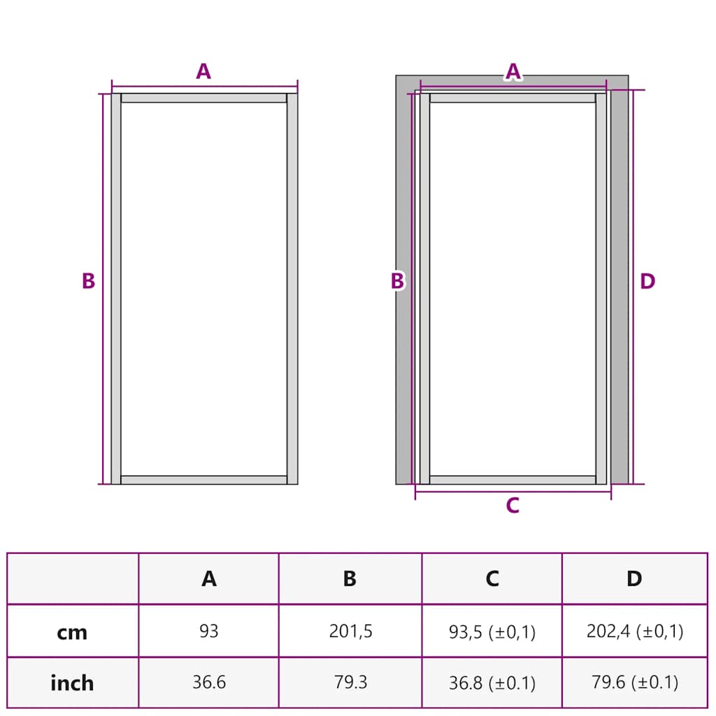 vidaXL Εσωτερική Πόρτα Λευκή 93x201,5 εκ. Ψημένο Γυαλί&Λεπτό Αλουμίνιο
