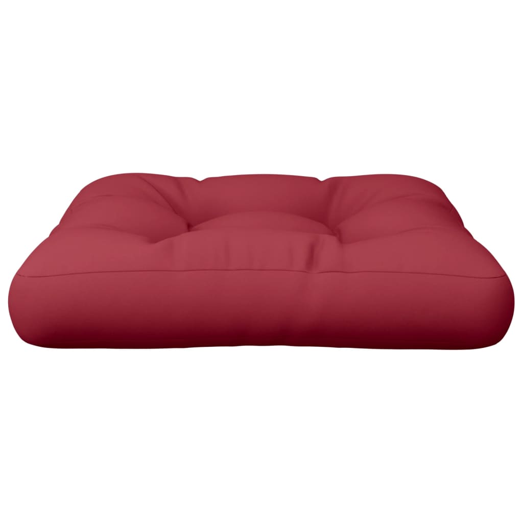 vidaXL Μαξιλάρι Παλέτας Μπορντό 50 x 50 x 12 εκ. Υφασμάτινο