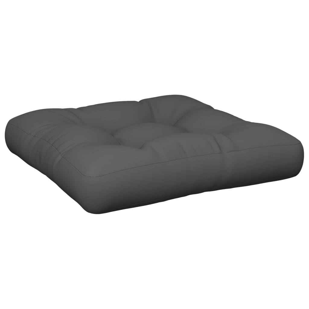 vidaXL Μαξιλάρι Παλέτας Ανθρακί 60 x 60 x 12 εκ. Υφασμάτινο