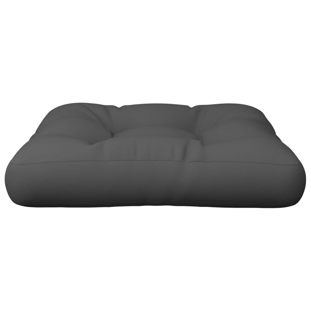 vidaXL Μαξιλάρι Παλέτας Ανθρακί 60 x 60 x 12 εκ. Υφασμάτινο
