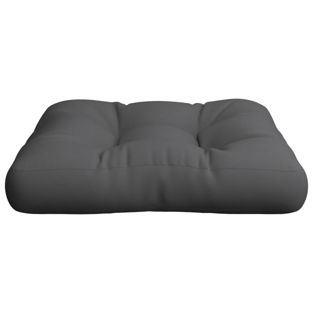 vidaXL Μαξιλάρι Παλέτας Ανθρακί 60 x 60 x 12 εκ. Υφασμάτινο