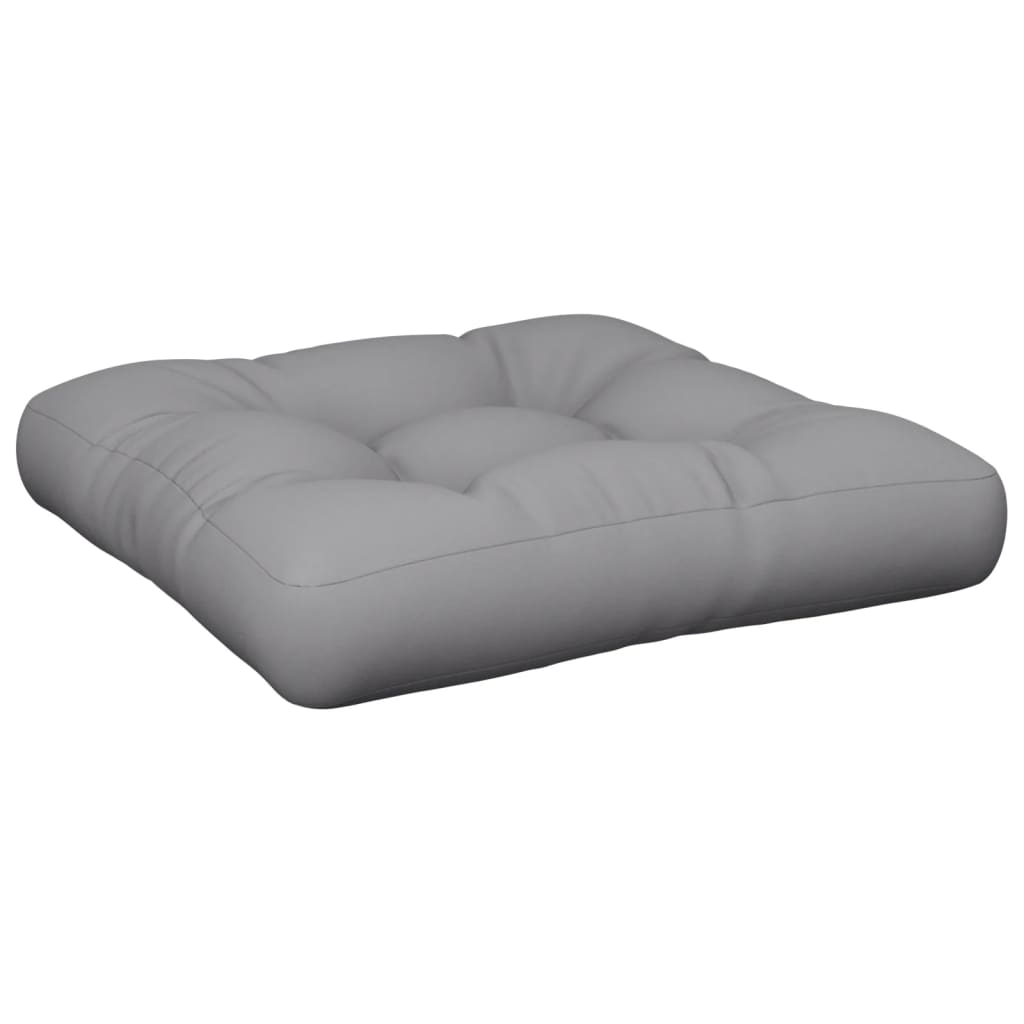 vidaXL Μαξιλάρι Παλέτας Γκρι 60 x 60 x 12 εκ. Υφασμάτινο