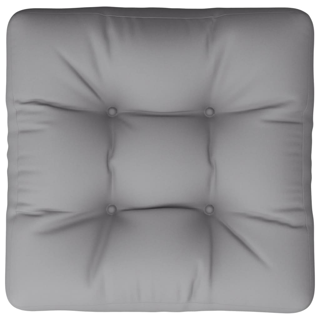 vidaXL Μαξιλάρι Παλέτας Γκρι 60 x 60 x 12 εκ. Υφασμάτινο