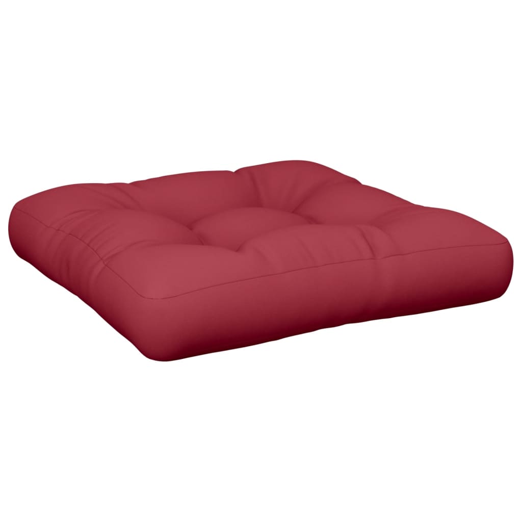 vidaXL Μαξιλάρι Παλέτας Μπορντό 60x60x12 εκ. Υφασμάτινο