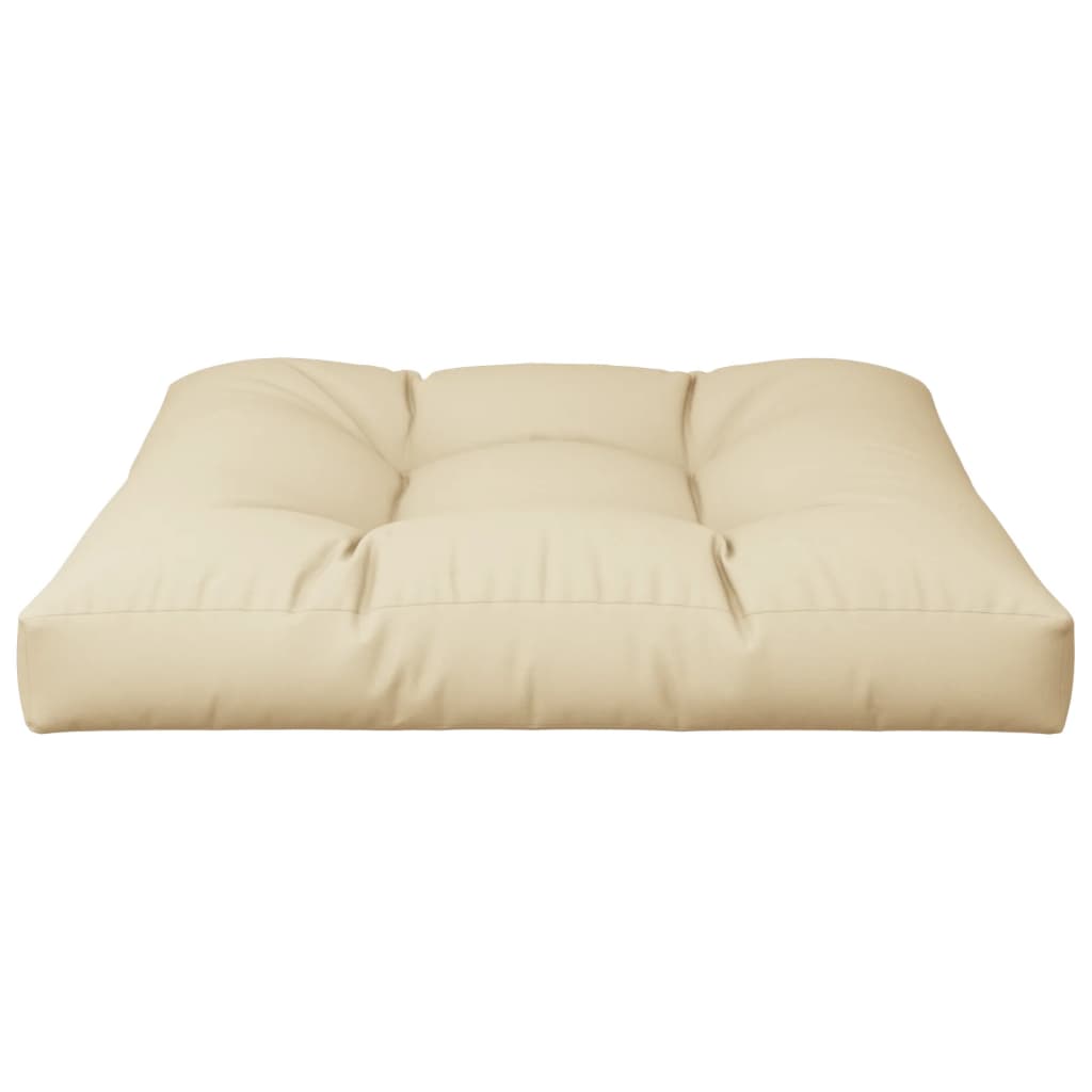 vidaXL Μαξιλάρι Καναπέ Παλέτας Μπεζ 70 x 70 x 12 εκ.