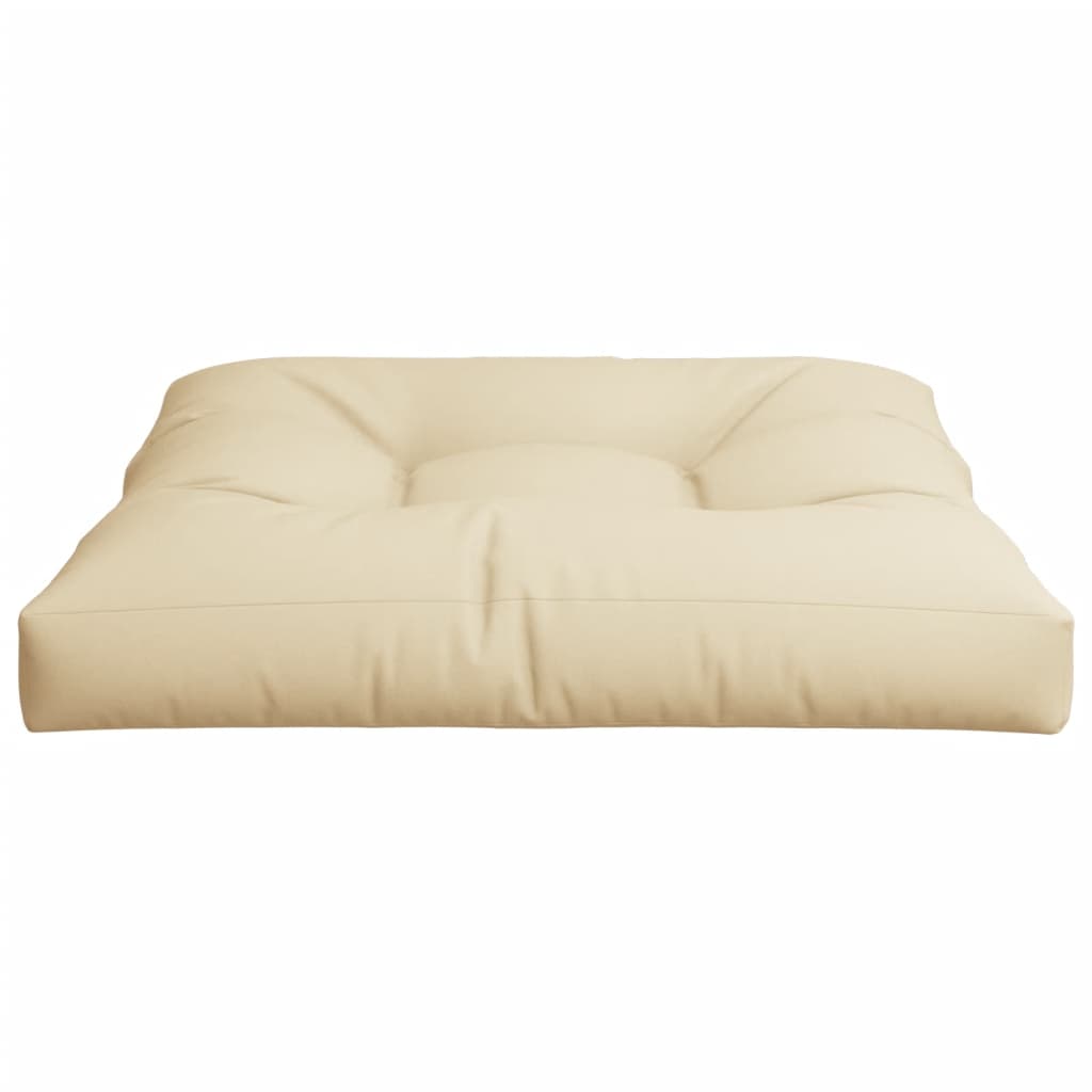 vidaXL Μαξιλάρι Καναπέ Παλέτας Μπεζ 70 x 70 x 12 εκ.