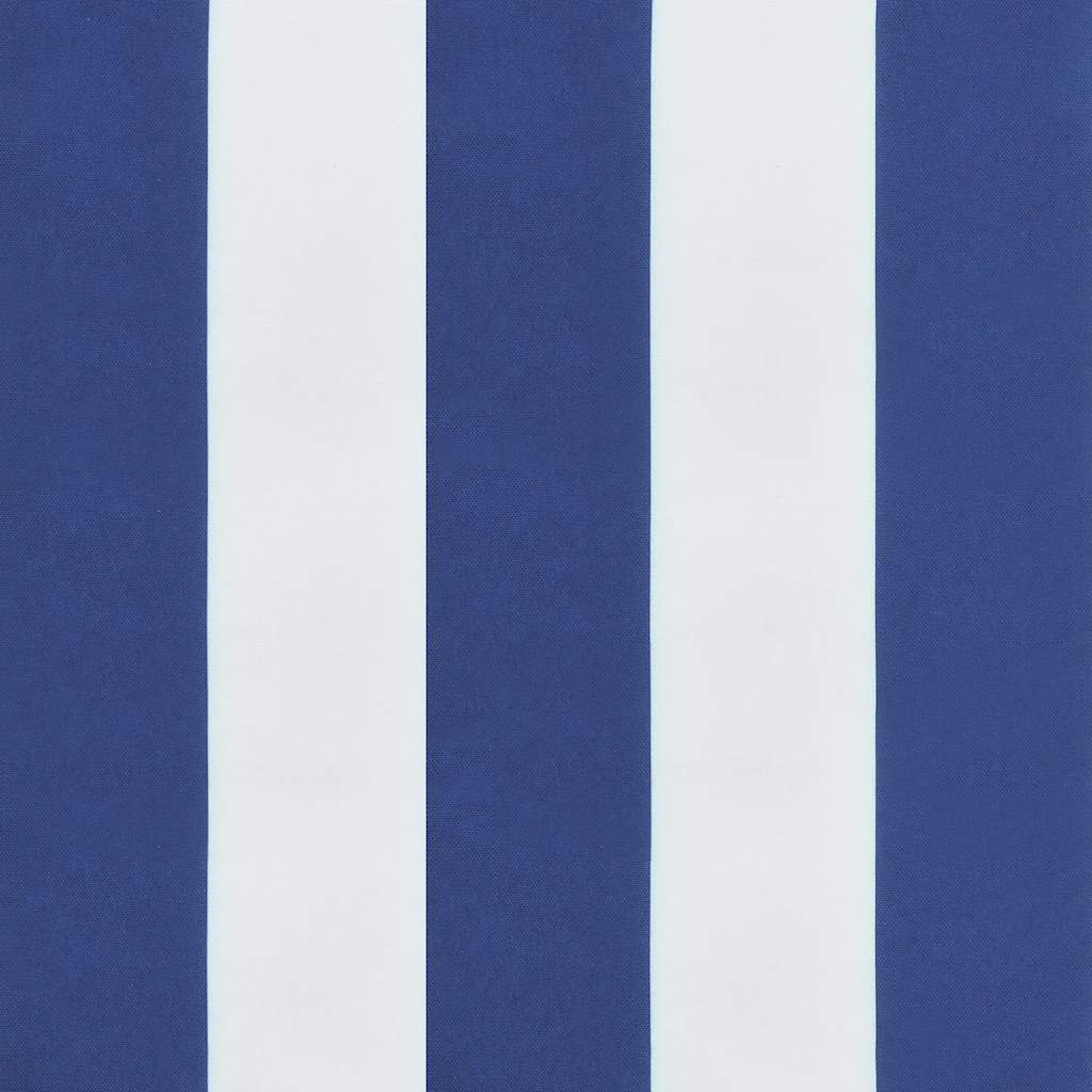 vidaXL Μαξιλάρι Παλέτας Μπλε & Λευκό Ριγέ 80 x 80 x 12 εκ. Υφασμάτινο