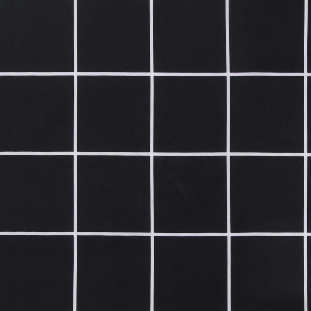 vidaXL Μαξιλάρι Παλέτας Μαύρο Καρό 120 x 80 x 12 εκ. Υφασμάτινο