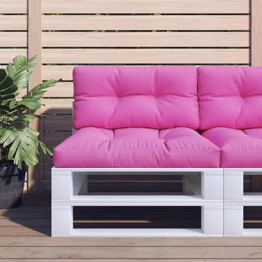 vidaXL Μαξιλάρι Παλέτας Ροζ 70 x 40 x 12 εκ. Υφασμάτινο