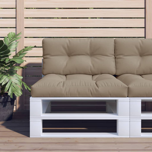 vidaXL Μαξιλάρι Παλέτας Taupe 80 x 40 x 12 εκ. Υφασμάτινο