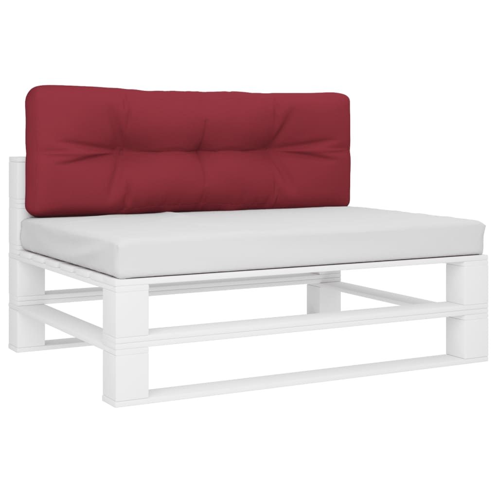 vidaXL Μαξιλάρι Παλέτας Μπορντό 120 x 40 x 12 εκ. Υφασμάτινο