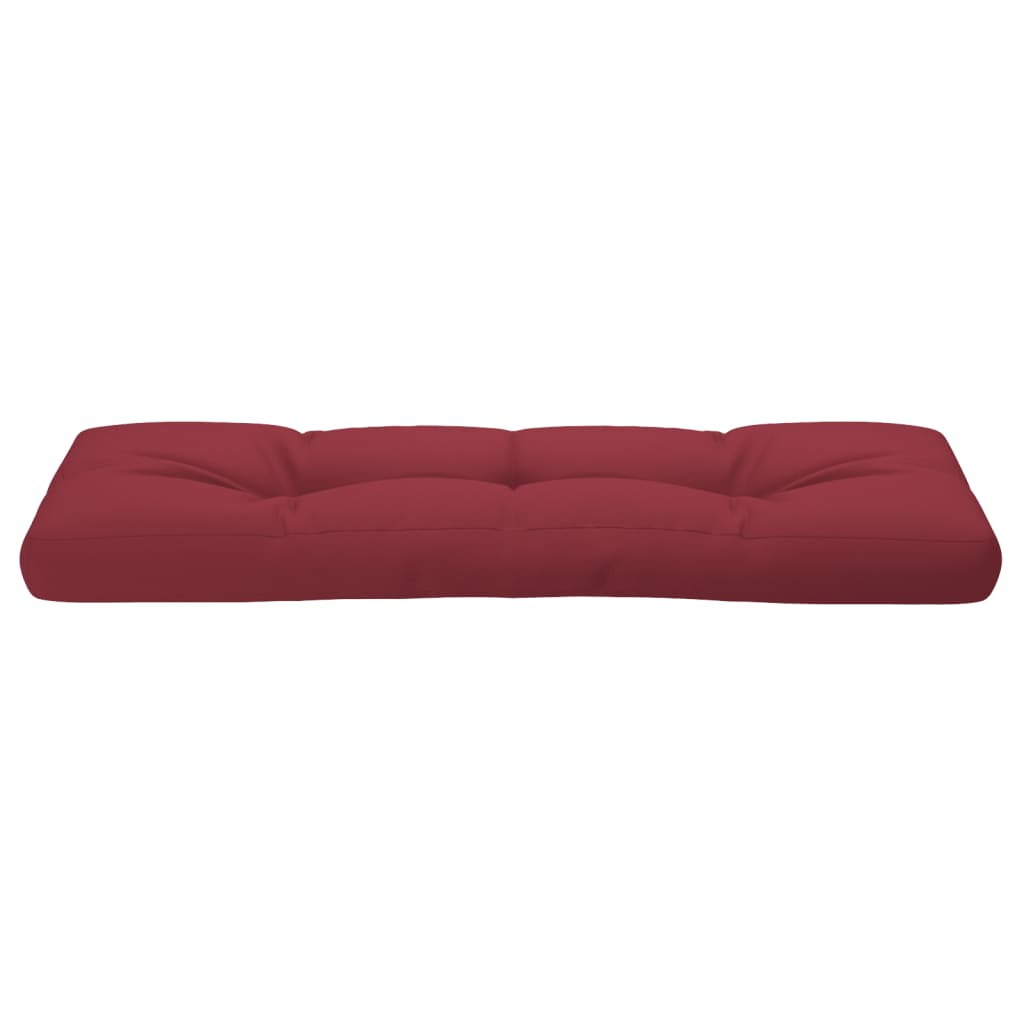 vidaXL Μαξιλάρι Παλέτας Μπορντό 120 x 40 x 12 εκ. Υφασμάτινο
