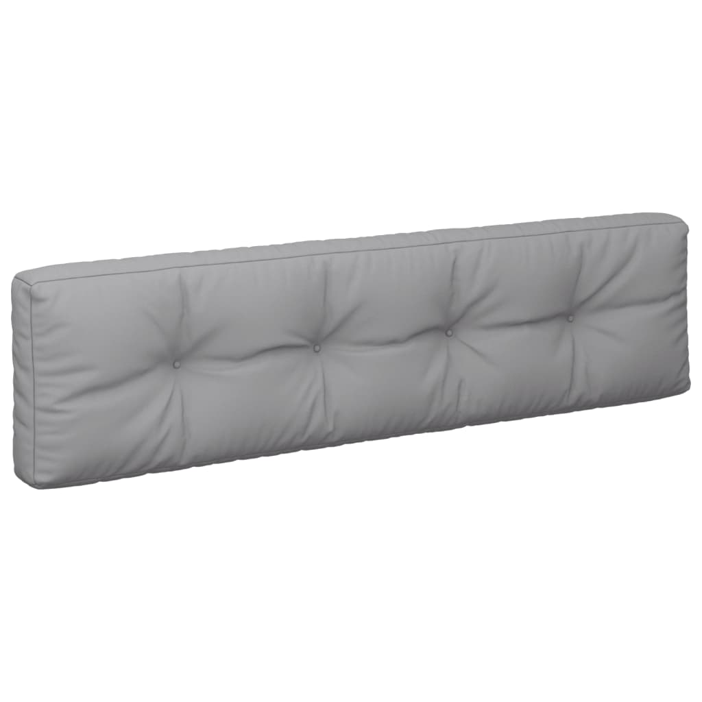 vidaXL Μαξιλάρια Παλέτας 2 τεμ. Γκρι Υφασμάτινα