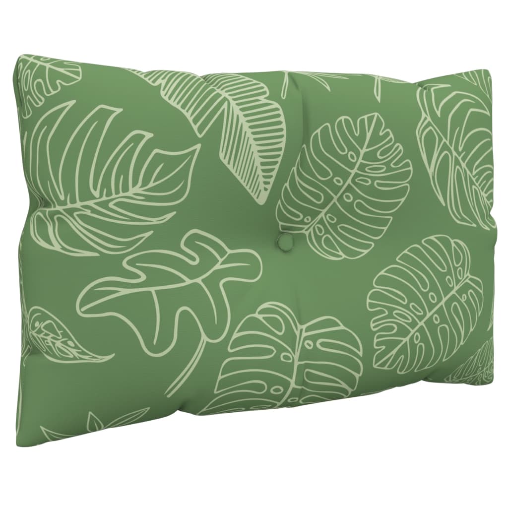 vidaXL Μαξιλάρια Παλέτας 3 τεμ. Σχέδιο Φύλλων Υφασμάτινα