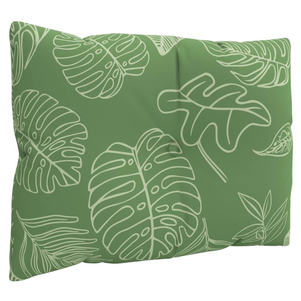 vidaXL Μαξιλάρια Παλέτας 3 τεμ. Σχέδιο Φύλλων Υφασμάτινα