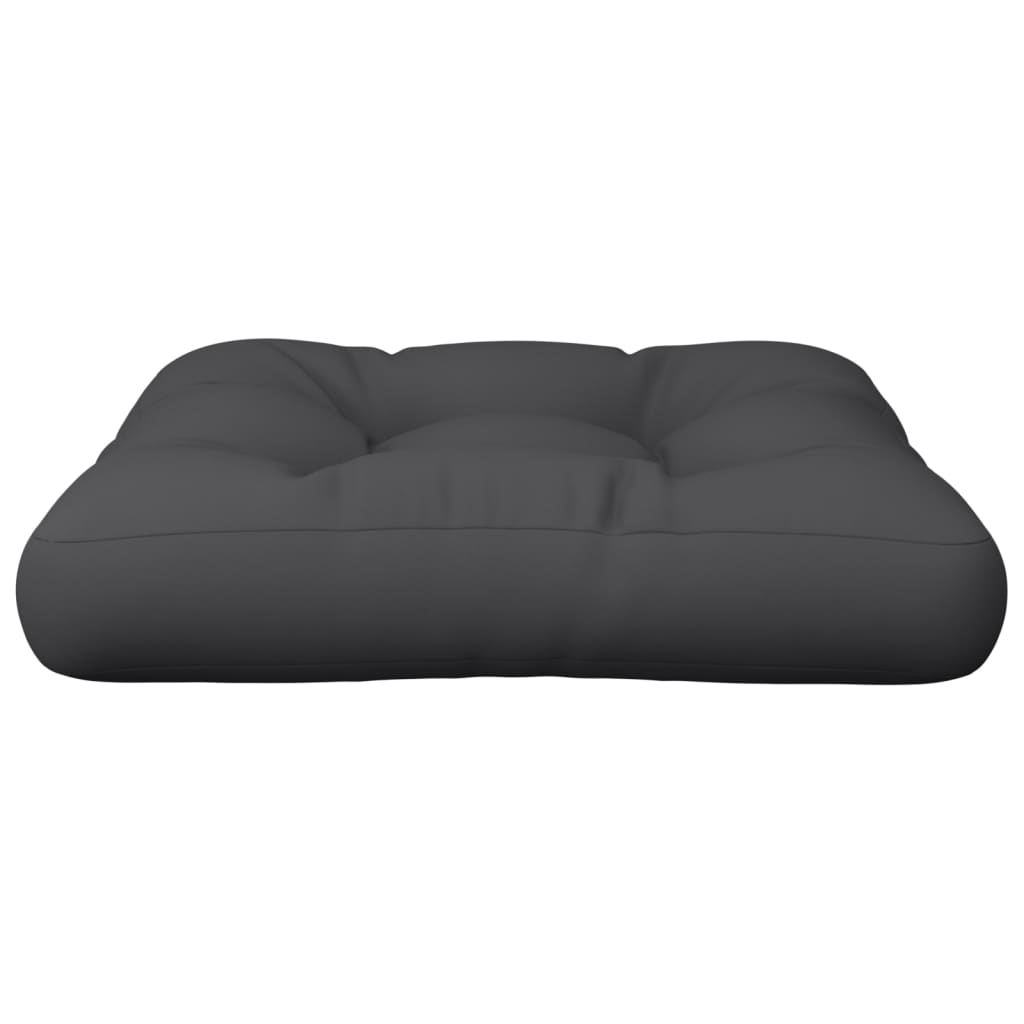 vidaXL Μαξιλάρα Δαπέδου / Παλέτας Μαύρη 60x61,5x10 εκ. Βαμβακερή