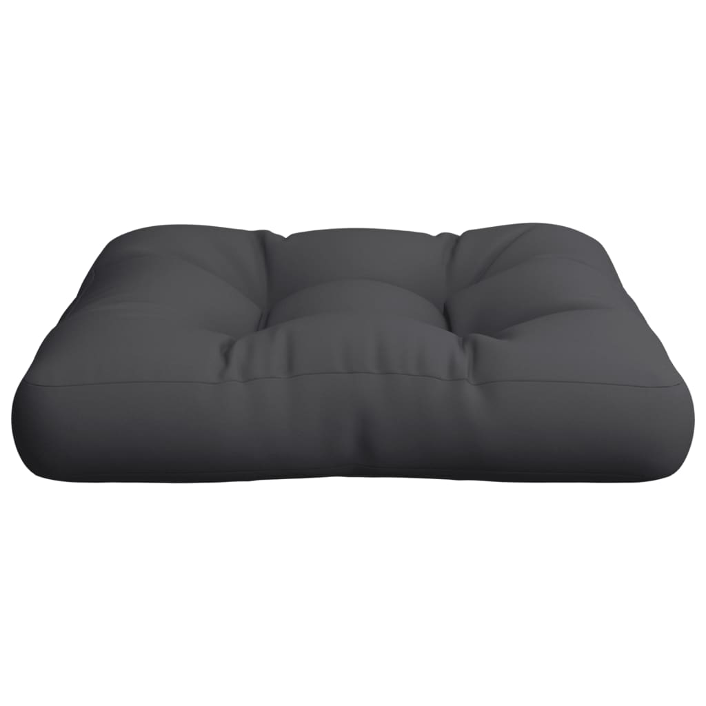vidaXL Μαξιλάρα Δαπέδου / Παλέτας Μαύρη 60x61,5x10 εκ. Βαμβακερή
