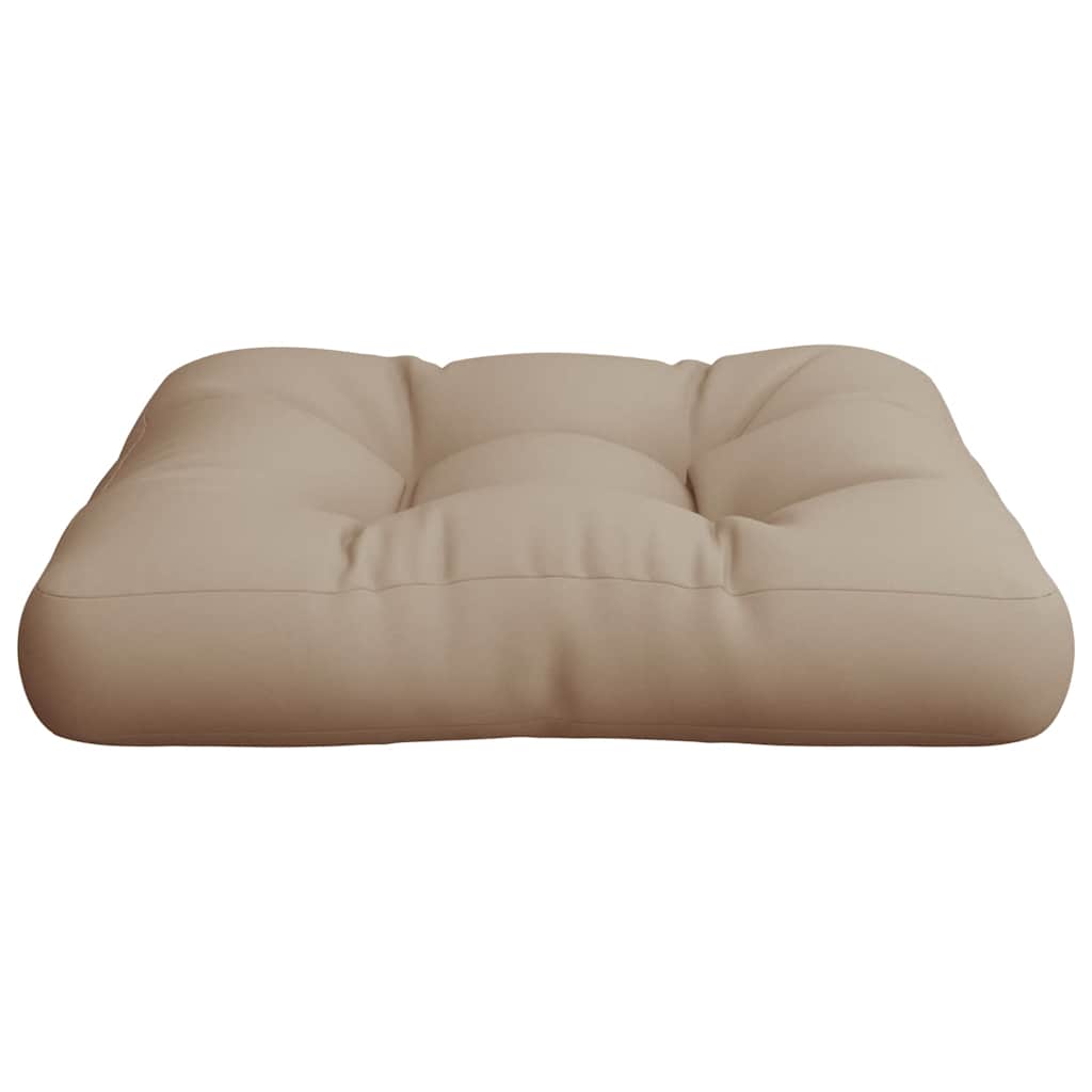 vidaXL Μαξιλάρι Παλέτας Taupe 60 x 61,5 x 10 εκ. Υφασμάτινο