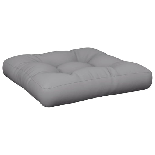 vidaXL Μαξιλάρι Παλέτας Γκρι 58 x 58 x 10 εκ. από Ύφασμα