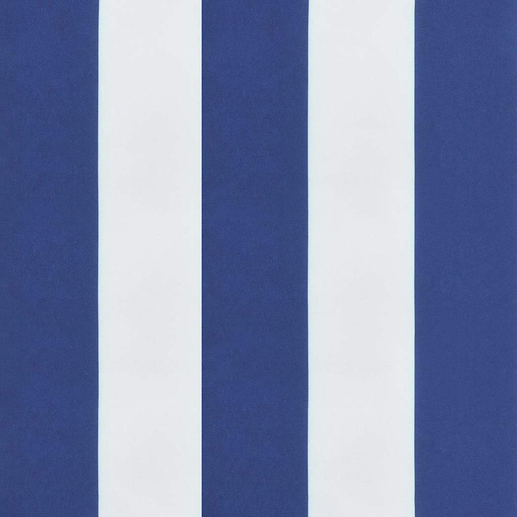 vidaXL Μαξιλάρια Καρέκλας 2 τεμ. Μπλε/Λευκό Ριγέ 40x40x4 εκ Υφασμάτινα