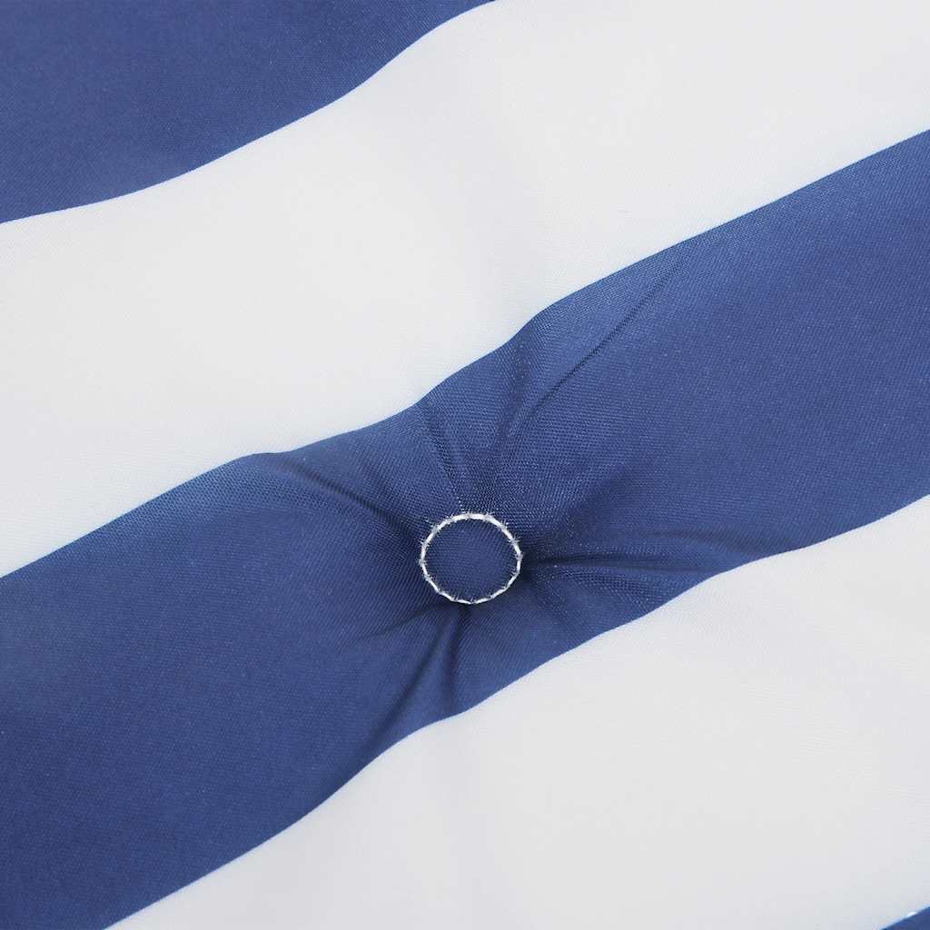 vidaXL Μαξιλάρια Καρέκλας 4 τεμ. Μπλε/Λευκό Ριγέ 40x40x4 εκ Υφασμάτινα