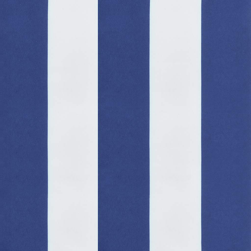 vidaXL Μαξιλάρια Καρέκλας 6 τεμ. Μπλε/Λευκό Ριγέ 50x50x4 εκ Υφασμάτινα