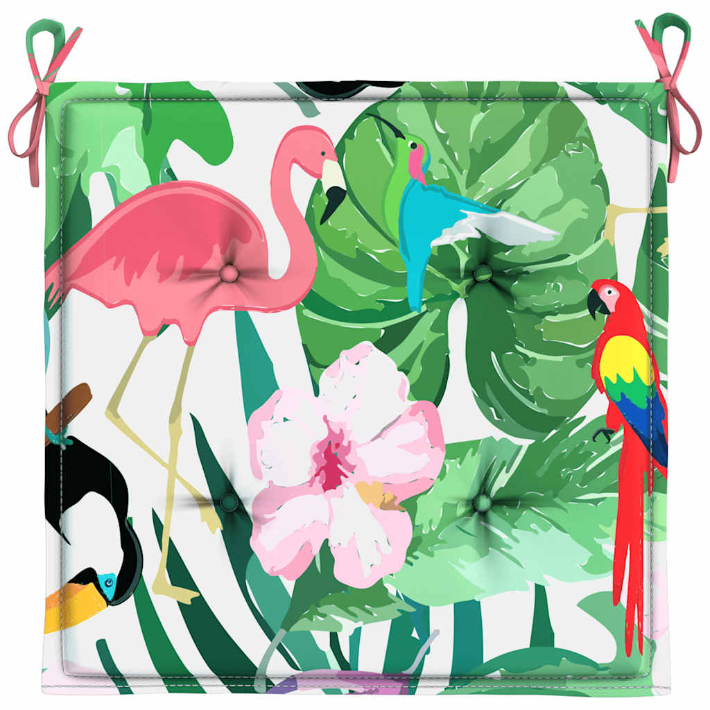 vidaXL Μαξιλάρια Καρέκλας Κήπου 4 τεμ. Πολύχρωμα 50x50x4 εκ. Ύφασμα