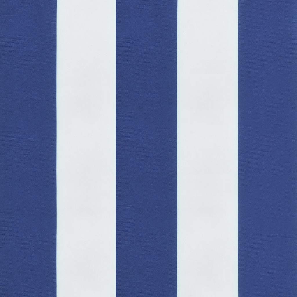 vidaXL Μαξιλάρι Πάγκου Κήπου Μπλε&Λευκό Ριγέ 150x50x4 εκ Ύφασμα Oxford