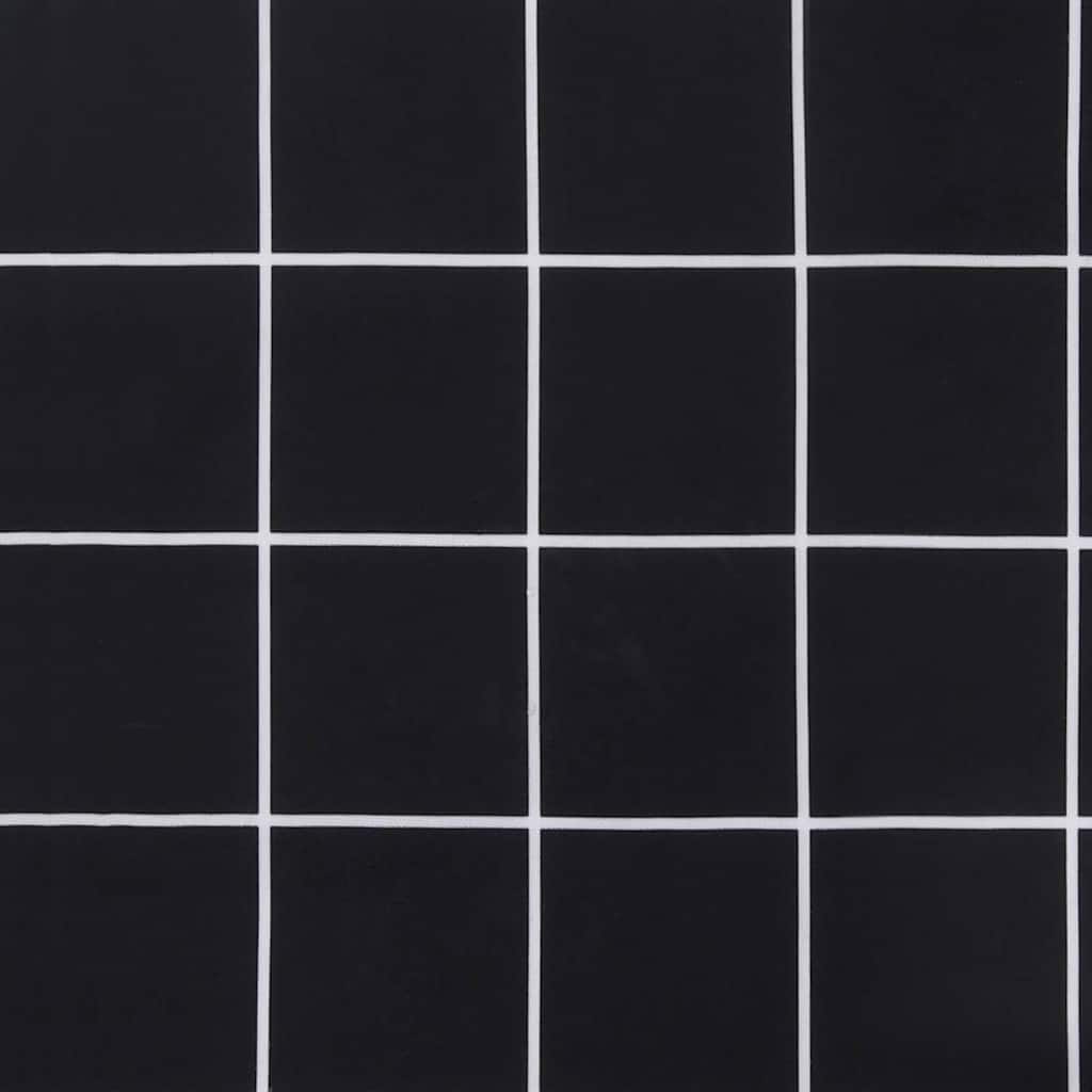 vidaXL Μαξιλάρι Παγκάκι Κήπου Καρό Μαύρο 180 x 50 x 4 cm Ύφασμα Oxford