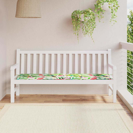 vidaXL Pad για Παγκάκι Floral Πολύχρωμο 150 x 50 x 3 cm Ύφασμα Όξφορντ