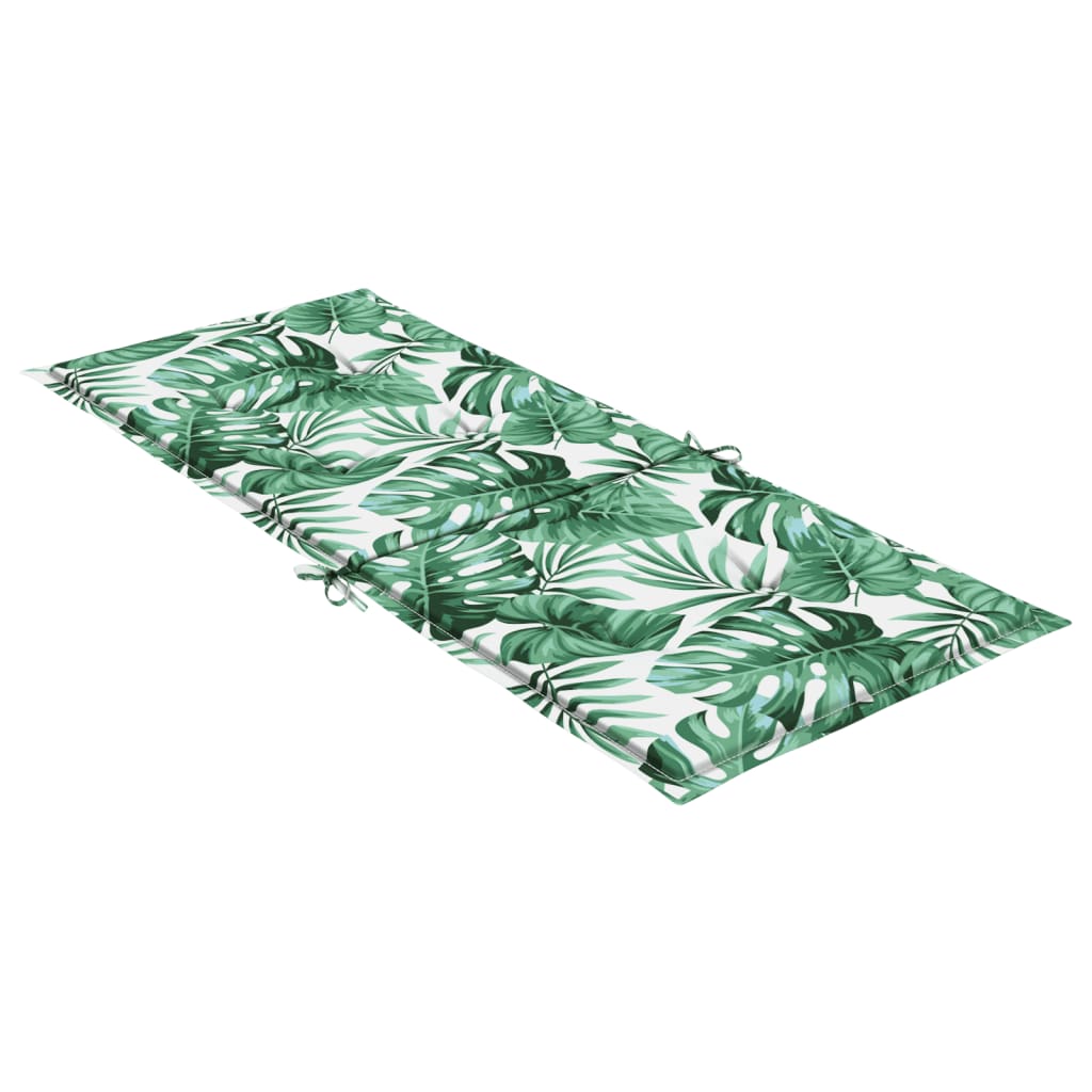 vidaXL Μαξιλάρια Καρέκλας με Ψηλή Πλάτη 6 τεμ Σχέδιο Φύλλων Υφασμάτινα