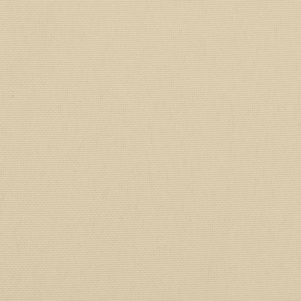 vidaXL Μαξιλάρια Καρέκλας 4 τεμ. Μπεζ 40 x 40 x 7 εκ. Υφασμάτινα