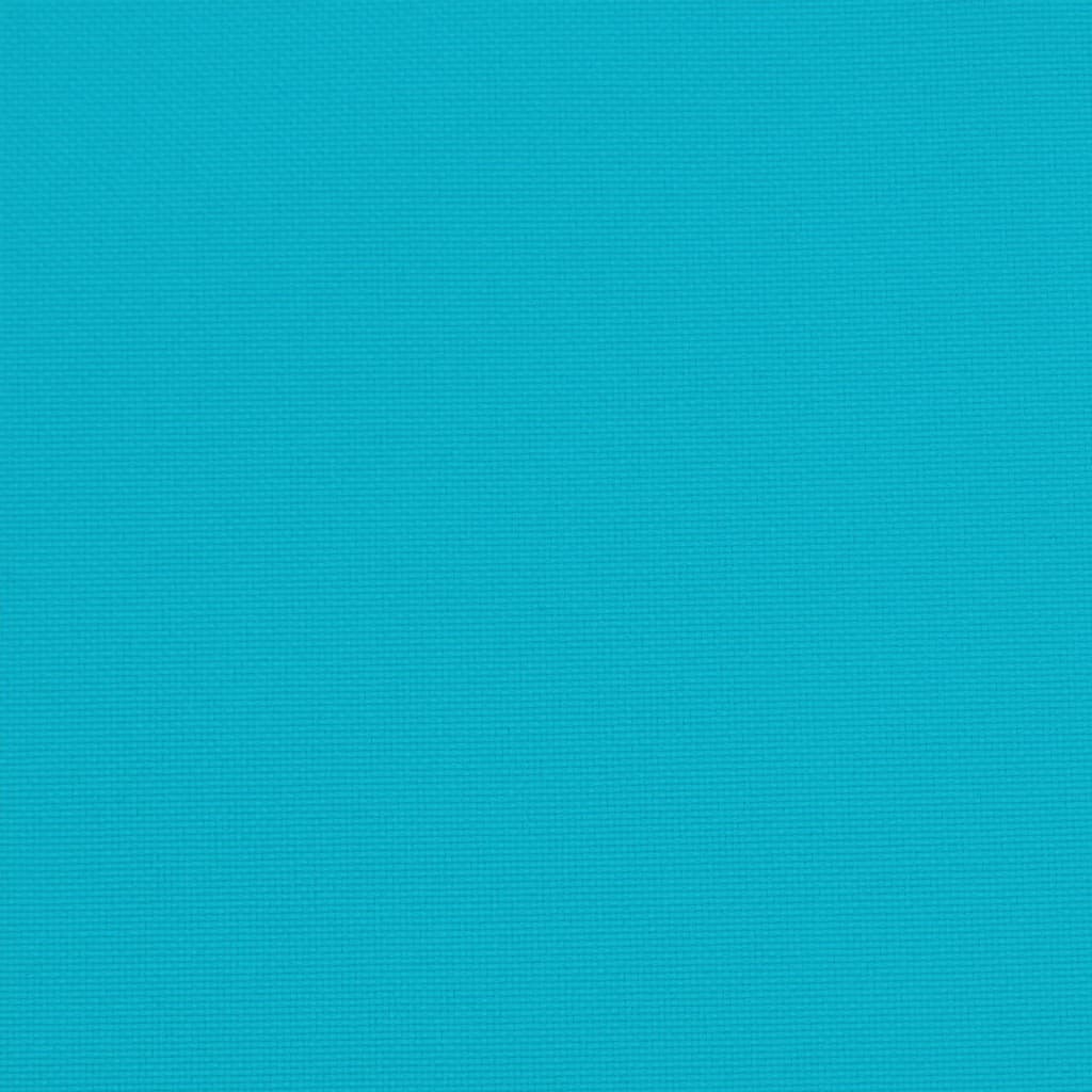 vidaXL Μαξιλάρια Καρέκλας 4 τεμ. Τιρκουάζ 40 x 40 x 7 εκ. Υφασμάτινα