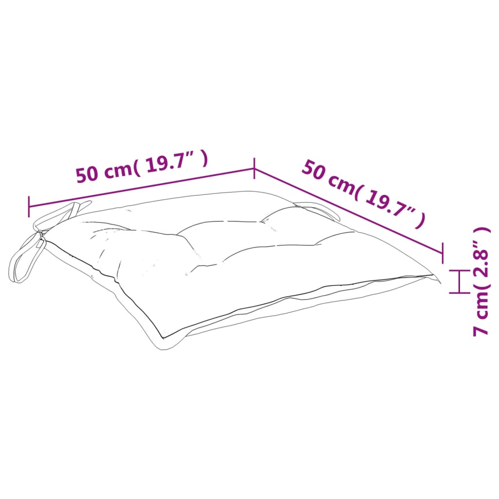 vidaXL Μαξιλάρια Παλέτας Κήπου 4 τεμ. Μπεζ 50x50x7 εκ. Oxford Ύφασμα