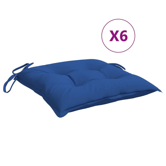 vidaXL Μαξιλάρια Παλέτας Κήπου 6 τεμ. Μπλε 50x50x7 εκ. Oxford Ύφασμα