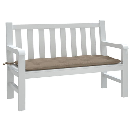 vidaXL Μαξιλάρι Πάγκου Κήπου Taupe 120x50x7 εκ. Ύφασμα Oxford